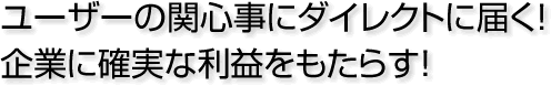 企業の信頼性と確実な実績の証明 検索サイトからのダイレクト誘導を図る
